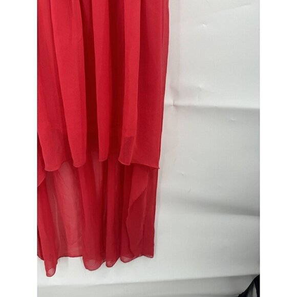 NEW L’atiste Red High Low Feminine Romantic Women Medium Cocktail Summer Dress - Picture 5 of 10